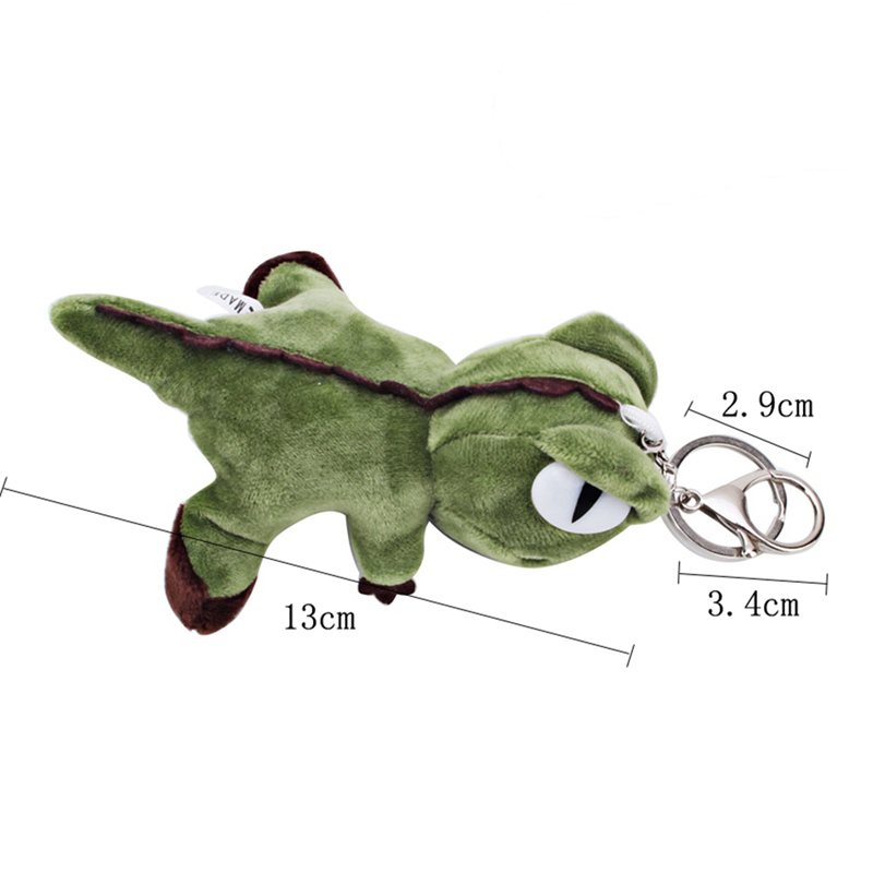 Móc khóa hình khủng long nhồi bông đáng yêu