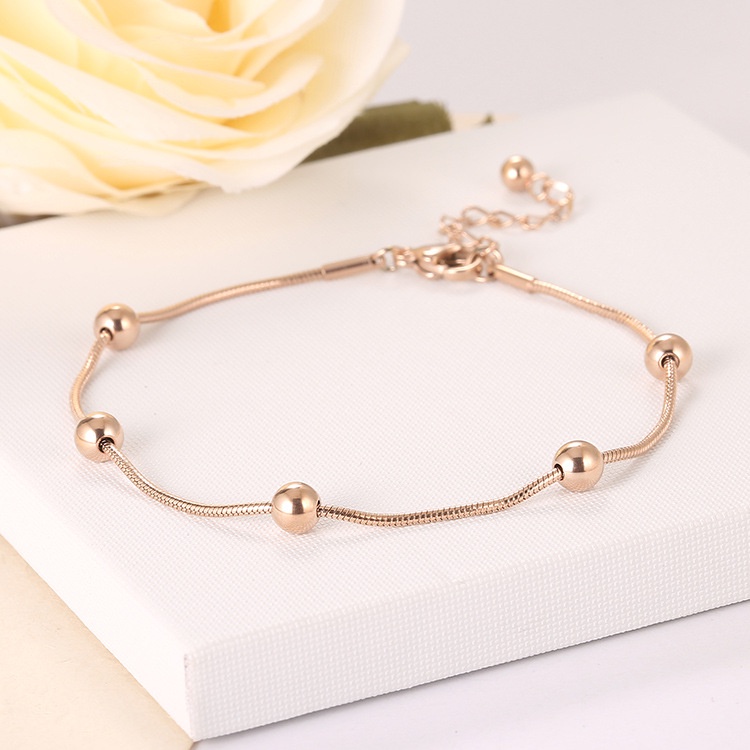 Lắc chân nữ titan simple vàng hồng H14-109 - CAM KẾT KHÔNG GỈ, KHÔNG BAY MÀU - BẢO HÀNH 12 THÁNG