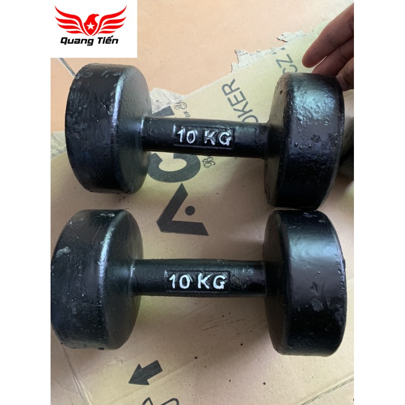 Tạ tay gang đúc loại đẹp 2022 10kg (giá 1 quả)