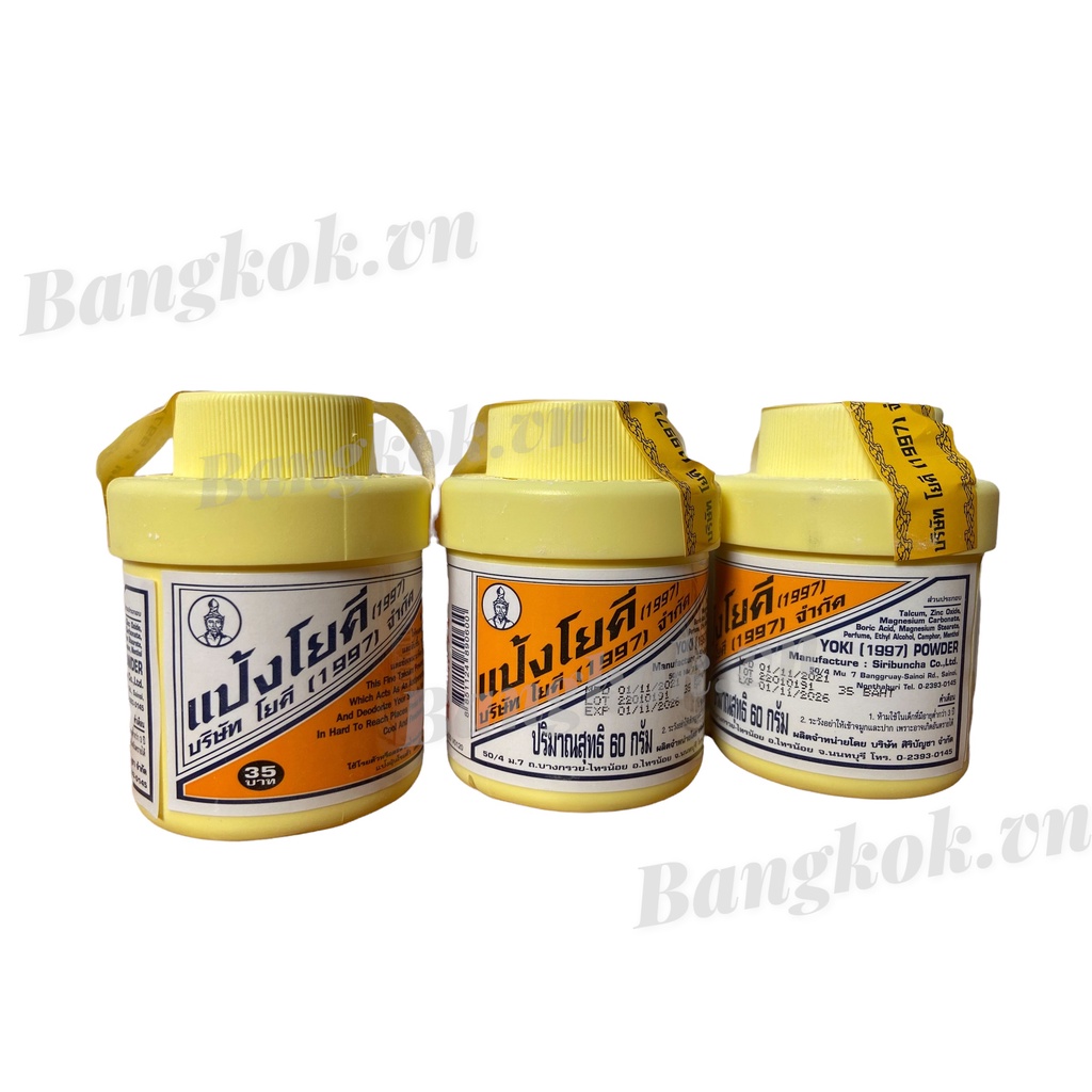Phấn rôm khử mùi hôi chân Yoki Thái Lan 35g
