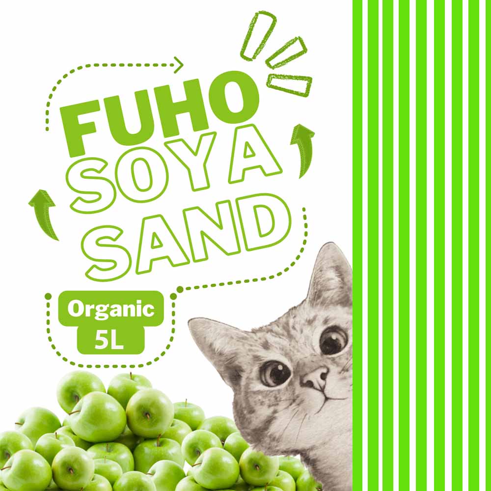 1,5KG Cát Đậu Nành Vệ Sinh Fuho 5L Cho Mèo