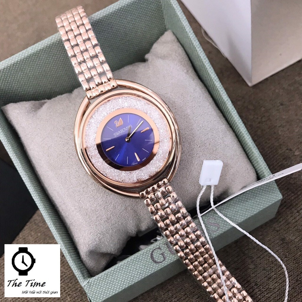 (Sẵn 7 màu ) Đồng hồ nữ SWAROVSKI CRYSTALLINE OVAL BRACELET WATCH #5181 case 37×43MM. 3atm