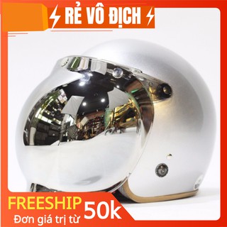 Kính Bubble gắn mũ nón 3/4