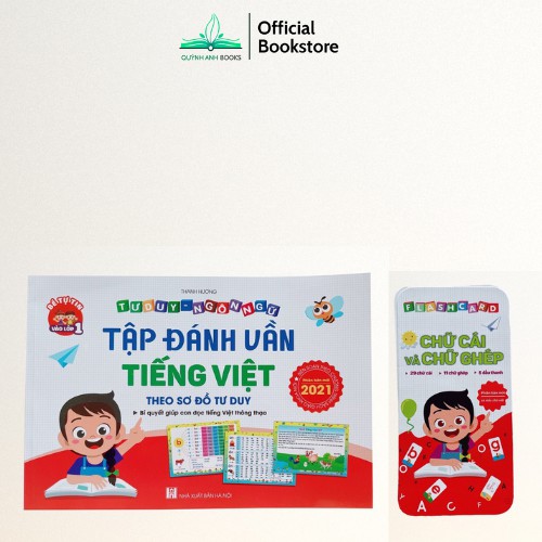 Sách - Tập đánh vần Tiếng Việt theo sơ đồ tư duy bé từ 4-6 tuổi phiên bản âm thanh 4.0 -NPH ID BOOK