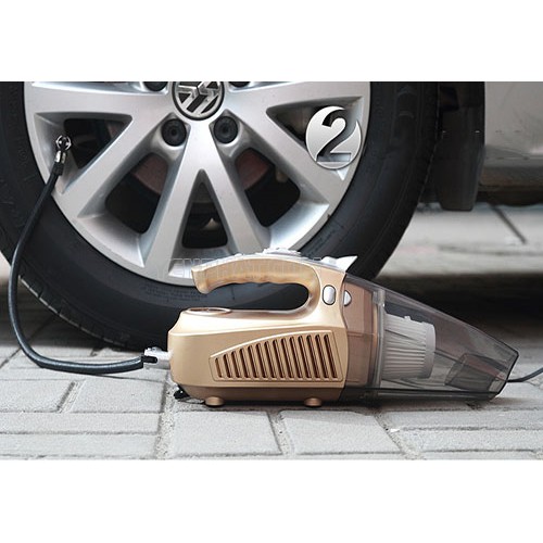 Máy hút bụi xe hơi ô tô 4 trong 1 Hút bụi ,Bơm xe, Đèn Pin, Đo áp suất lốp (cắm tẩu 12V 120W) | BigBuy360 - bigbuy360.vn