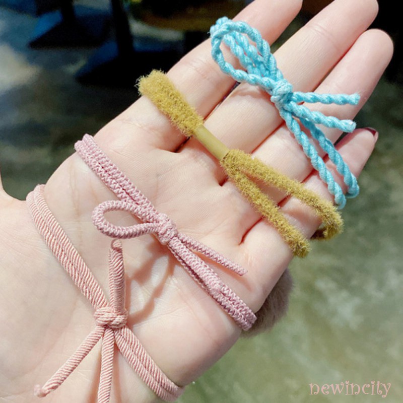 Set dây buộc tóc đàn hồi phong cách Hàn Quốc trang trí đáng yêu cho bé