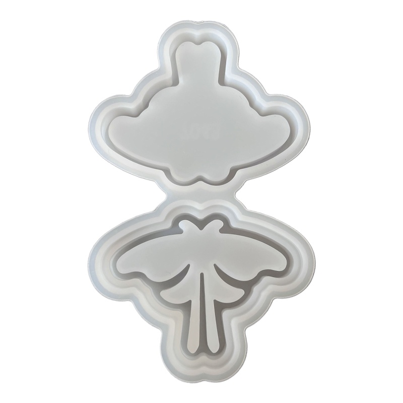 Khuôn Silicone Làm Móc Khóa DIY Hình Bướm Xinh Xắn