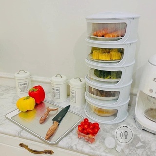 Lồng bàn giữ nhiệt đậy thức ăn 5 tầng mẫu mới 2022