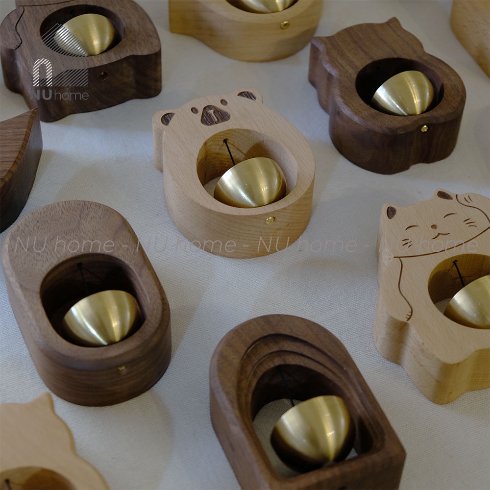 nuhome.vn | Chuông gió, chuông cửa bằng gỗ - Beru, chuông gỗ phong cách Nhật Bản thiết kế đơn giản nhỏ gọn