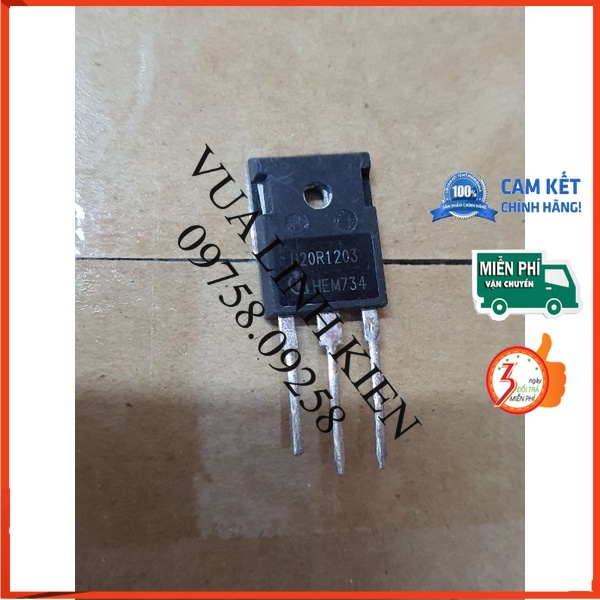 IGBT H20R1203 MẶT GƯƠNG loại đẹp hàng tuyển bóc máy
