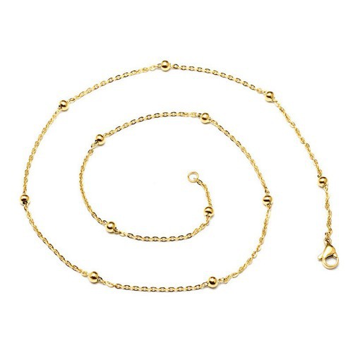 Dây Chuyền Bi Nhỏ Titan Ko Đen TT 2977