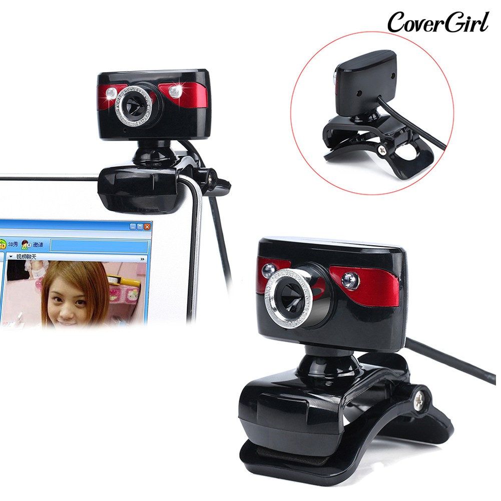Webcam Usb Hd Tầm Nhìn Ban Đêm Có Micro Cho Laptop Pc