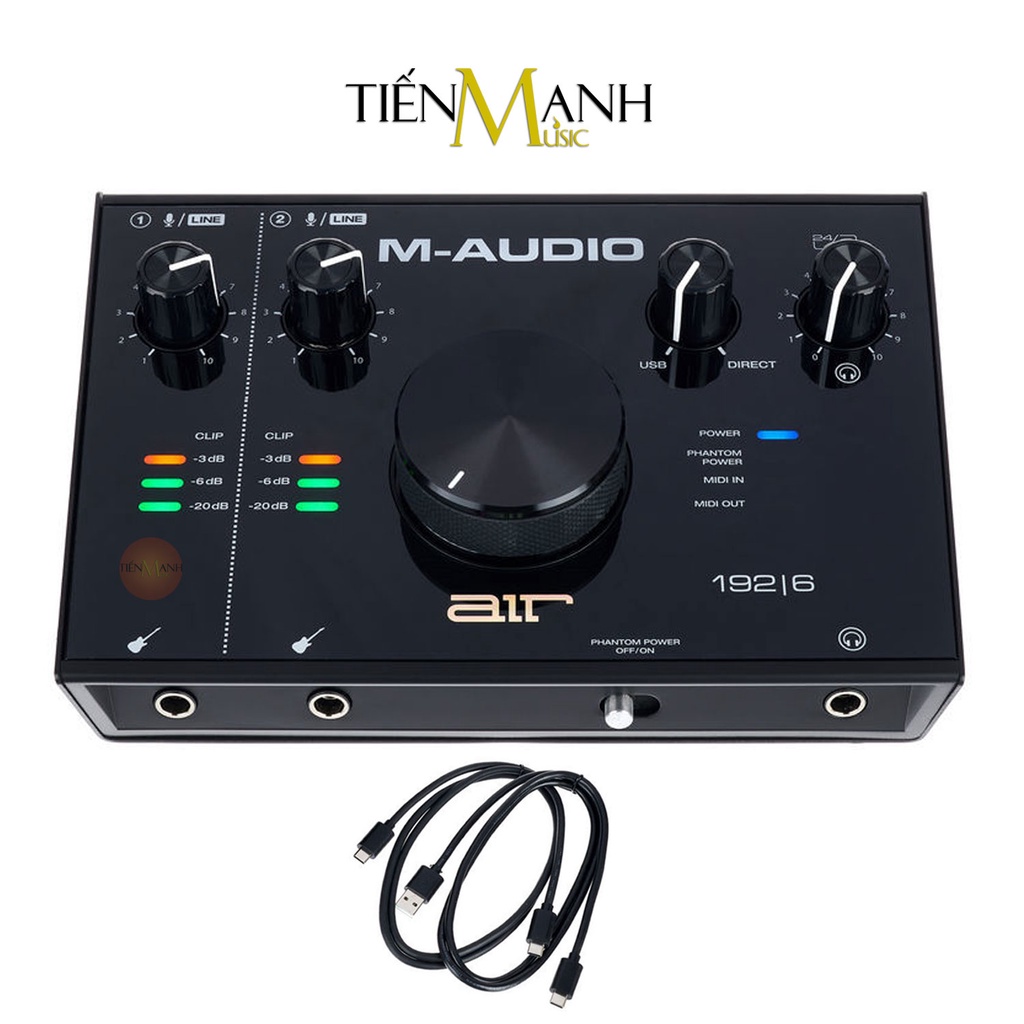 [Chính Hãng] Soundcard M-audio Air 192x6 Bộ Thu Âm Thanh &amp; Livestream 192 6 Audio Interface 192/6 Sound Card Audio 192|6