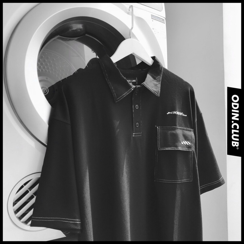 Áo thun Polo Wonder form rộng, vải gai siêu mát, Áo polo unisex nam nữ