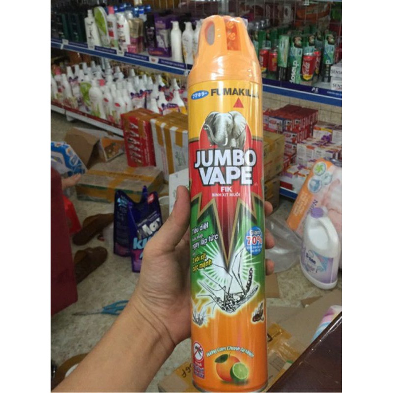 Bình Xịt Muỗi JUMBO Hương Chanh Chạ 300ml-600ml