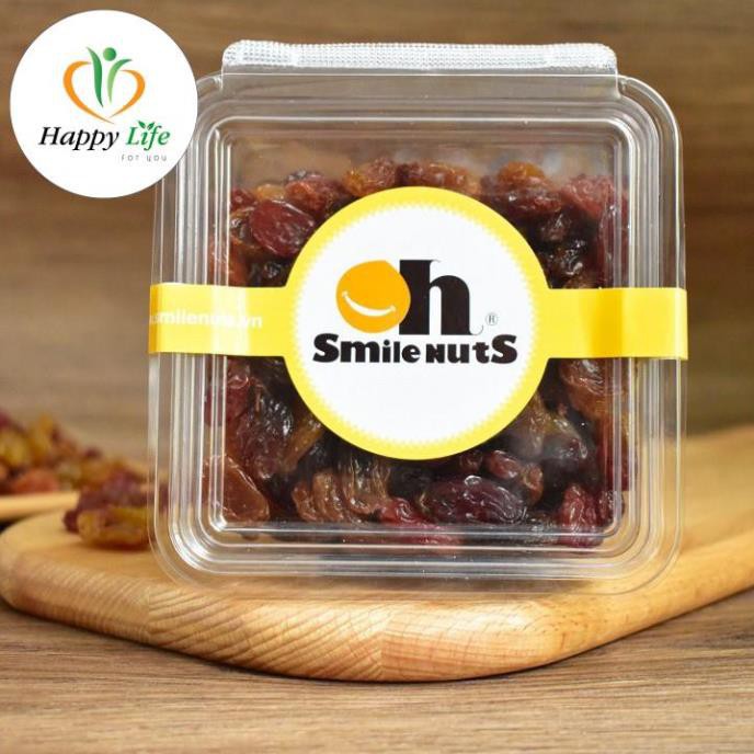 Nho khô mix 3 màu, nho khô nhập khẩu Chile 3 màu đen, đỏ, vàng hộp 500g - Happy Life 4U