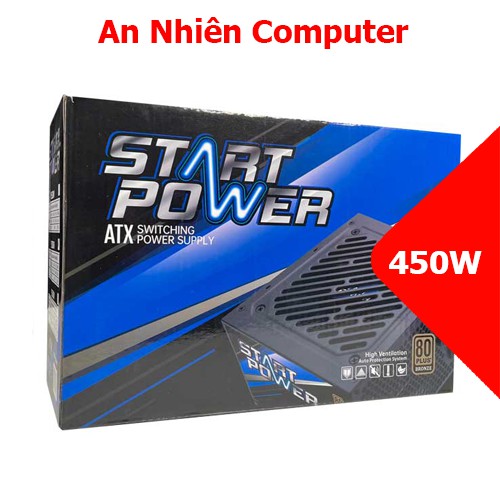 Nguồn 80plus Start Power 450w BH 36 tháng