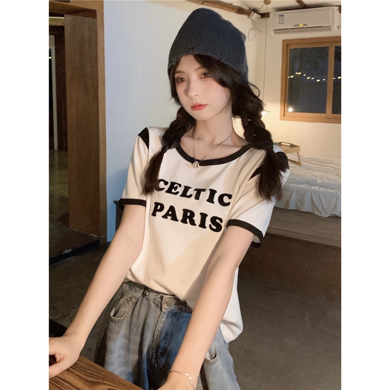 Áo Thun Tay Ngắn Dáng Ôm Thời Trang Cho Nữ