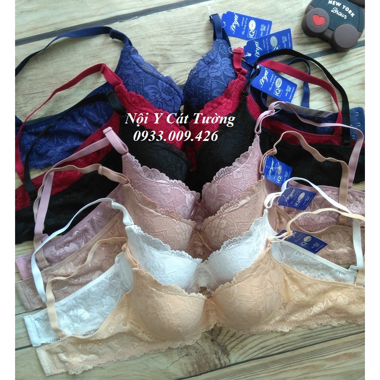 Áo Ngực Boya mỏng ren, 3 móc cài
