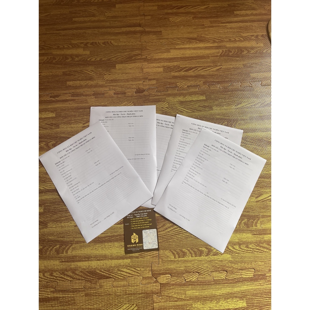 Combo 5 tờ đơn ly hôn thuận tình mới nhất 2023+Tài liệu hướng dẫn viết đơn.