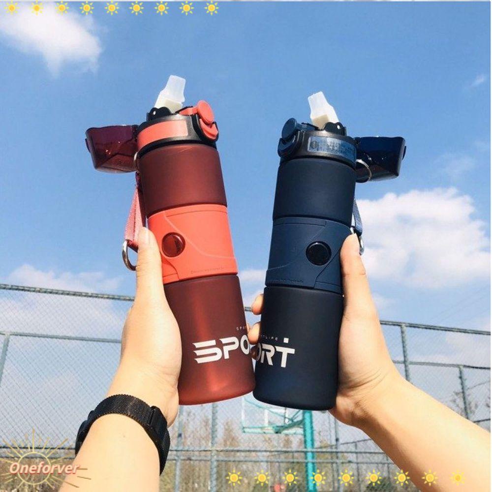 Bình Nước 600ML Kèm Ống Hút Di Động Tiện Dụng Mang Theo Du Lịch Cho Bé Ốp