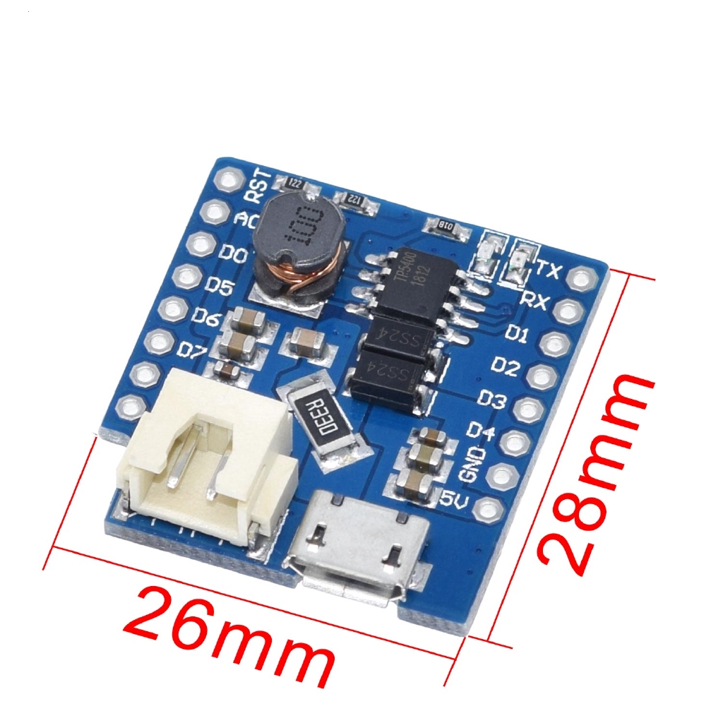 Bảng Mạch Sạc Pin Lithium V1.1.0 Cho Wemos D1 Mini | BigBuy360 - bigbuy360.vn