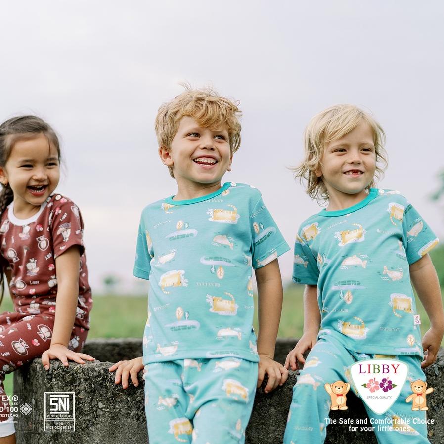 Libby Áo Sơ Mi Ngắn Trẻ Em Phù Hợp Với Họa Tiết Sở Thú Hazy (1 Lít)