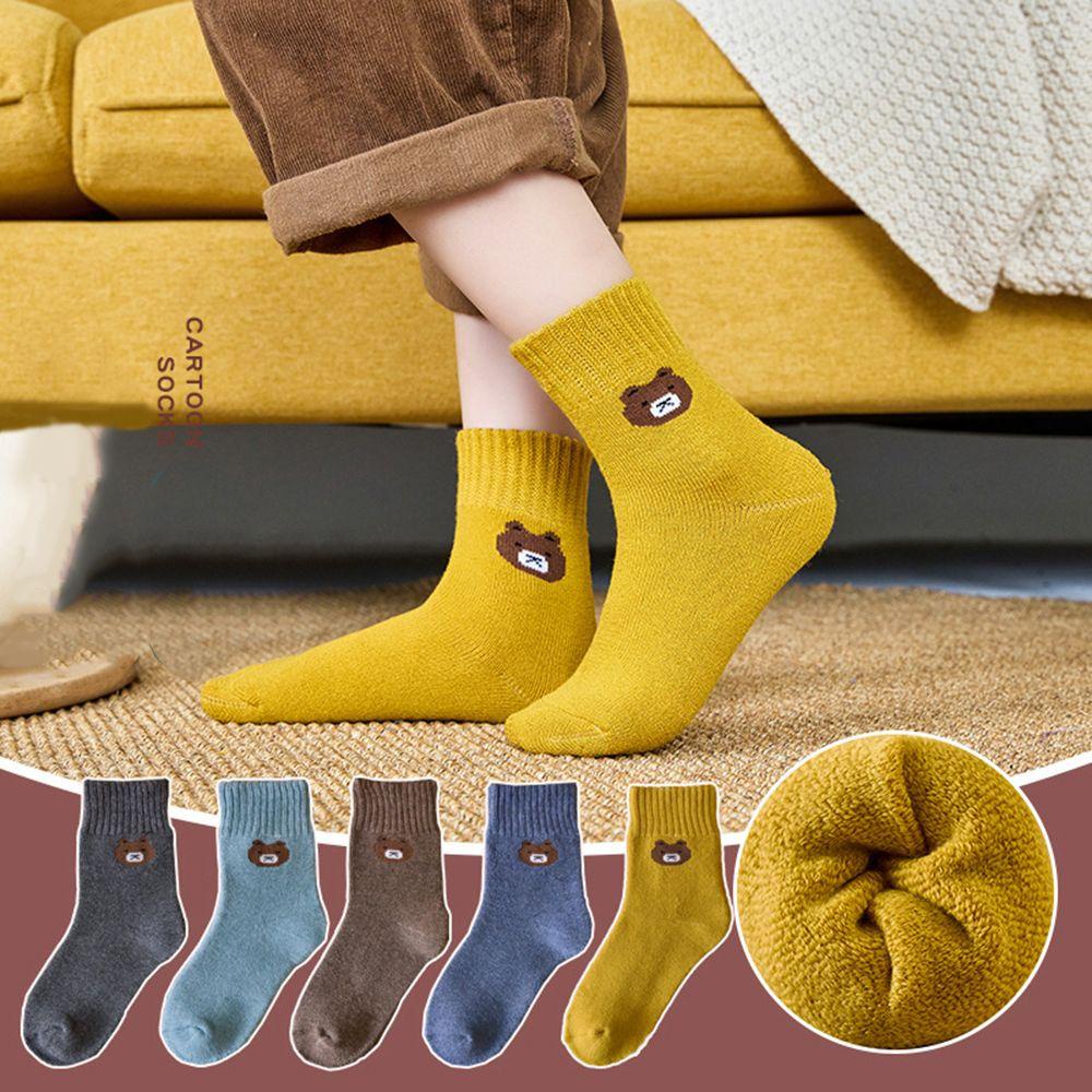 NIUYOU Vớ Cotton Mềm Mại In Họa Tiết Hoạt Hình Dễ Thương Thời Trang Mùa Xuân Cho Bé