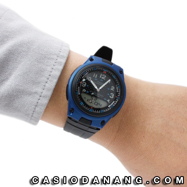 Đồng hồ nam dây nhựa Casio Standard chính hãng Anh Khuê AW-80-2BVDF (40mm)
