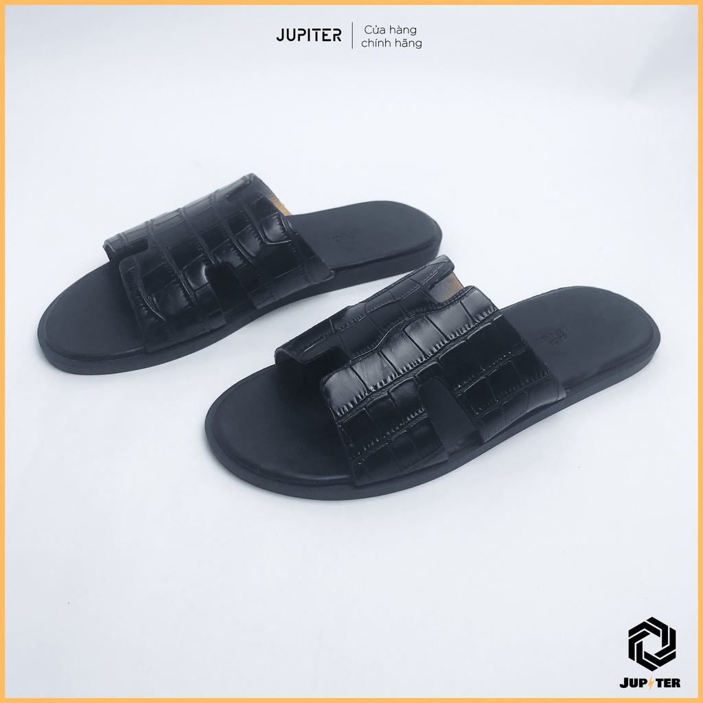 DÉP NAM QUAI NGANG HERMES HỌA TIẾT CÁ SẤU