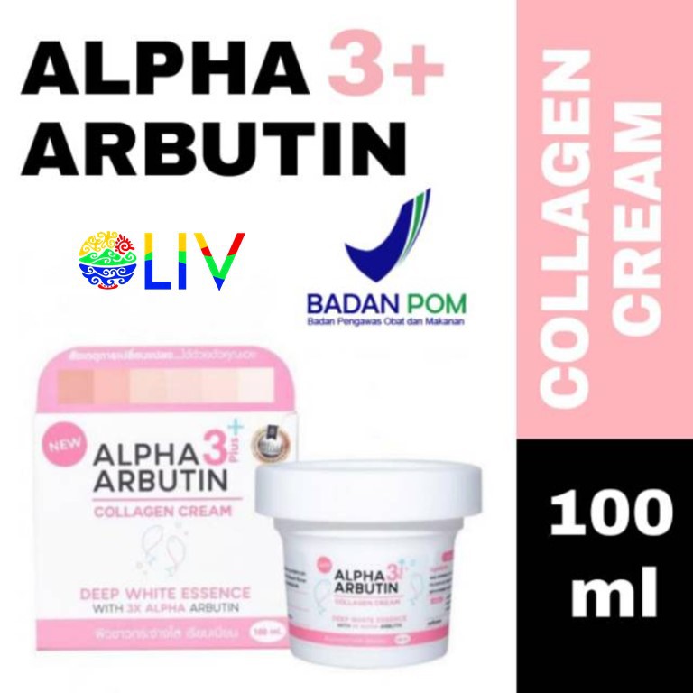 Alpha Arbutin (Hàng Mới Về) Kem Dưỡng Trắng Da Chứa Collagen 3 Plus Alpha Arbutin