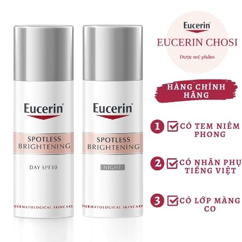 Eucerin- Kem dưỡng trắng da, giảm thâm nám ban ngày/ban đêm Spotless 50ml