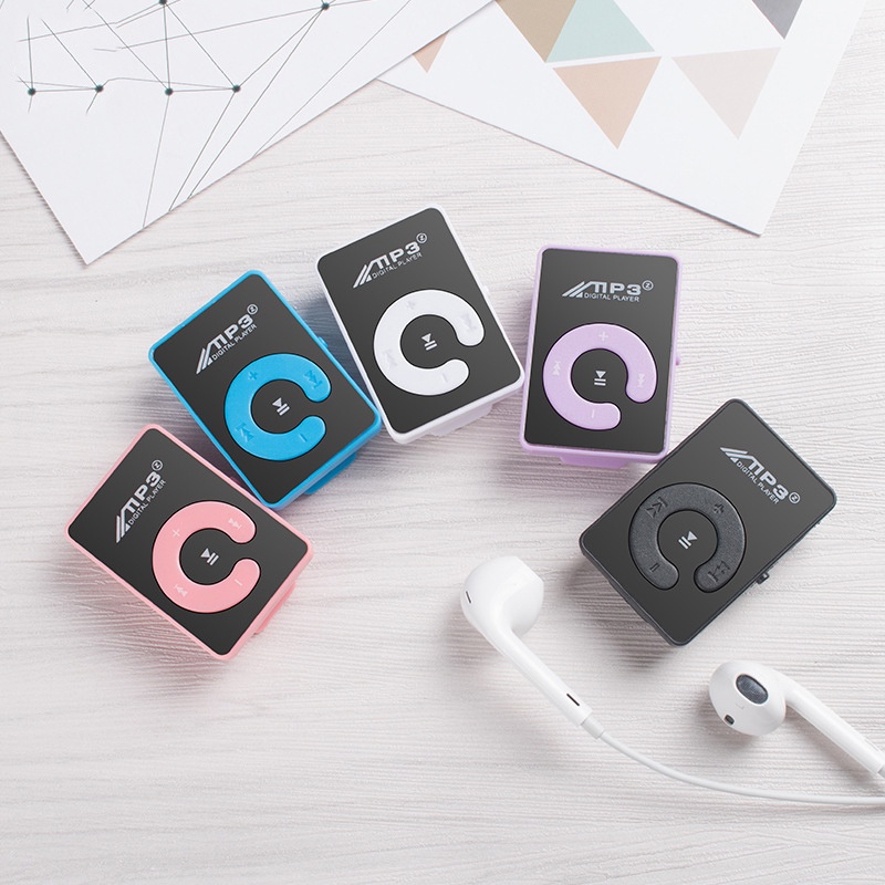 Máy Nghe Nhạc Mp3 Mini Hỗ Trợ Khe Cắm Thẻ Nhớ
