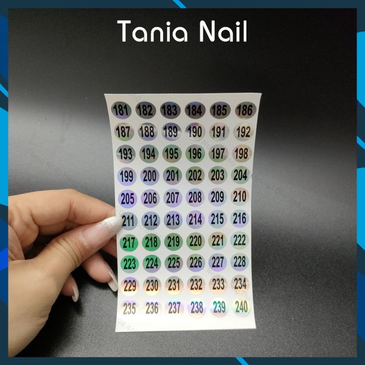 Tem Decal Số Dán Chai Sơn Tem Số Dán Nắp Chai Sơn Từ 01 Đến 300