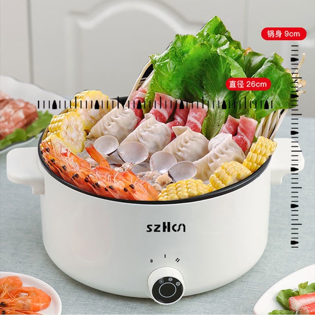 Nồi Lẩu Điện Đa Năng cao cấp , Dung tích 2,5L , Chống dính , Nấu Lẩu& Canh , Hầm, Chiên , Xào đa năng