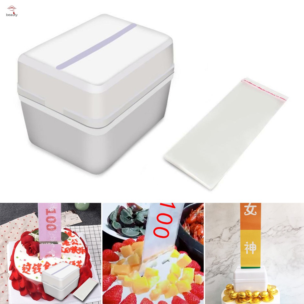 Hộp đựng tiền rút đặt bên trong bánh kem độc đáo