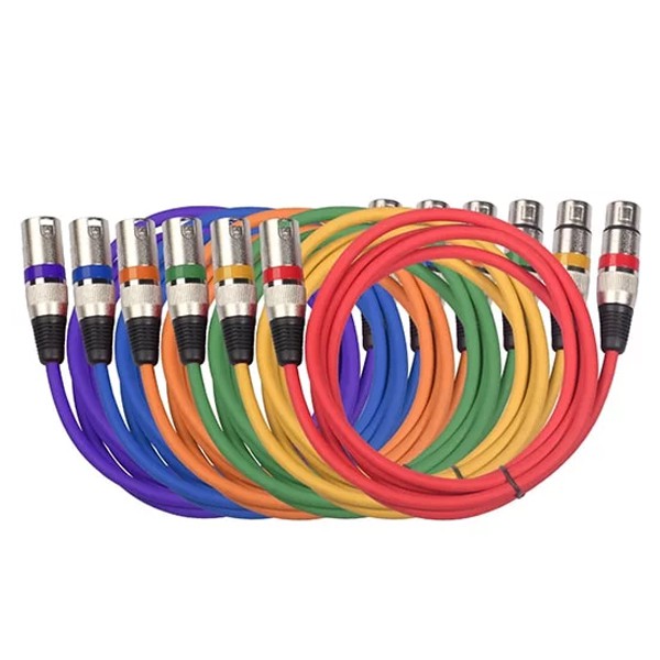 Dây micro thu âm canon XLR 7 màu