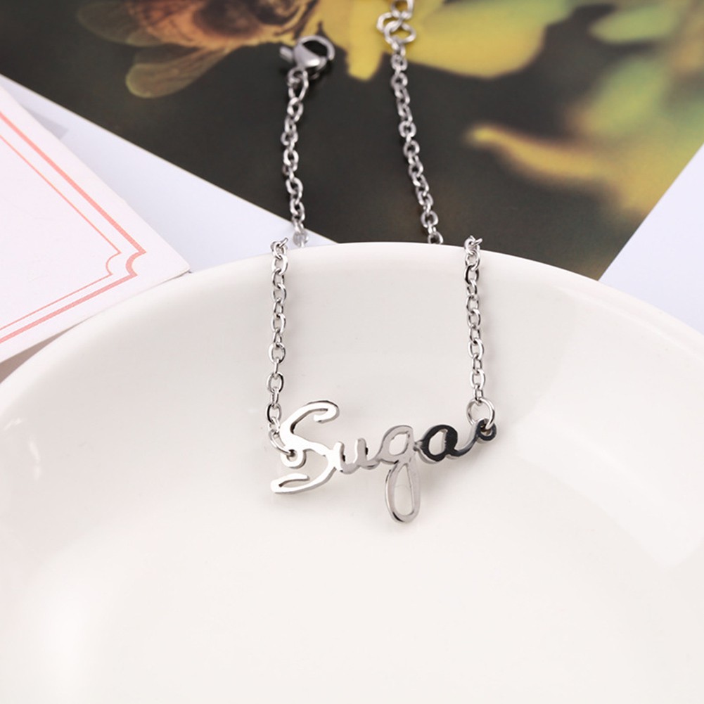 Vòng tay bằng thép không gỉ phong cách Jimin V BTS