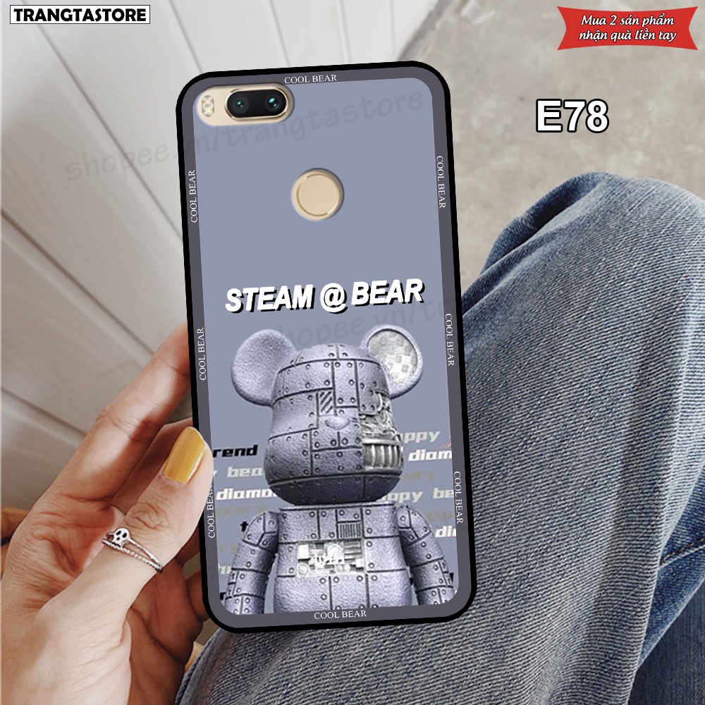 Ốp Xiaomi Mi A1 in hình gấu Bearbrick,Metal Style,Doremon siêu dễ thương chất lượng