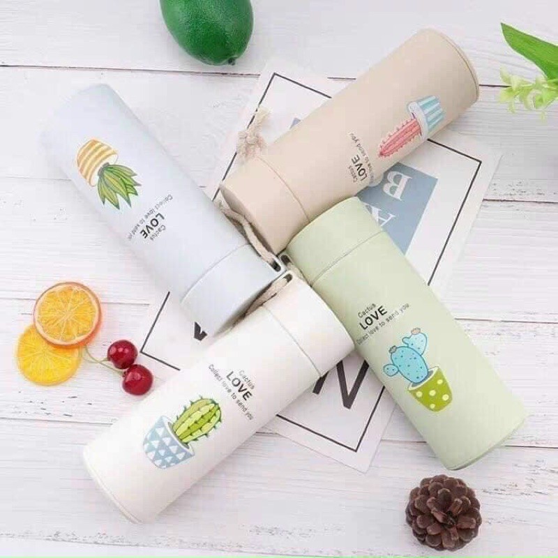 BÌNH NƯỚC GIỮ NHIỆT XƯƠNG RỒNG 450ML