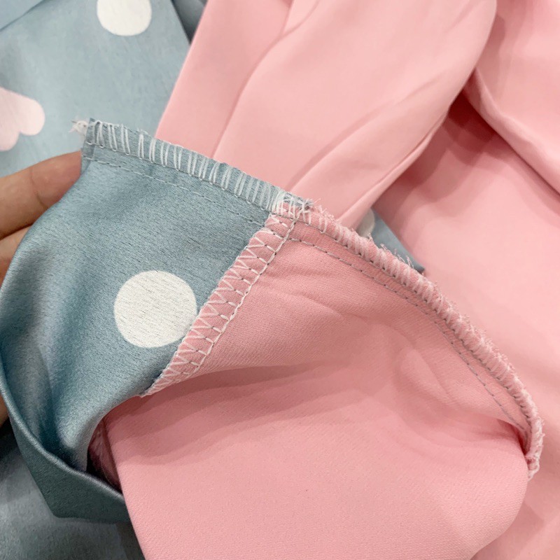 Bộ Lụa Mặc Nhà Tay Dài Quần Dài * Chất Lụa Satin Cao Cấp Siêu Mềm Mịn | BigBuy360 - bigbuy360.vn