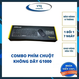 Combo bộ phím chuột mini không dây G1000 tặng kèm pin, bảo hành 6 tháng.shopphukienvtq