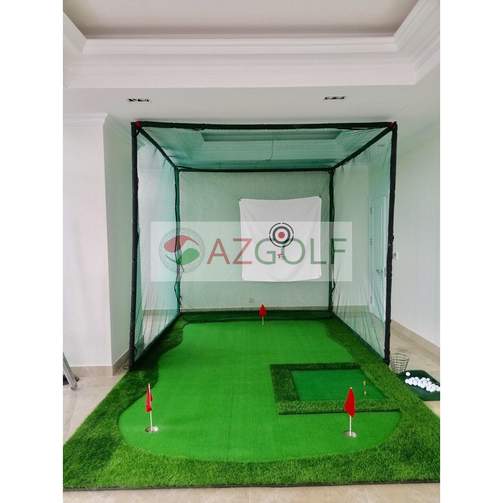 KHUNG LƯỚI TẬP GOLF SWING 3M X3M X3M - GIÁ CỰC TỐT - TẶNG TEE CAO SU VÀ BÓNG GOLF