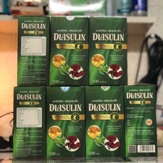 DIASULIN- AN ĐƯỜNG-BÌNH HUYẾT hộp 100 viên uống được 25 ngày