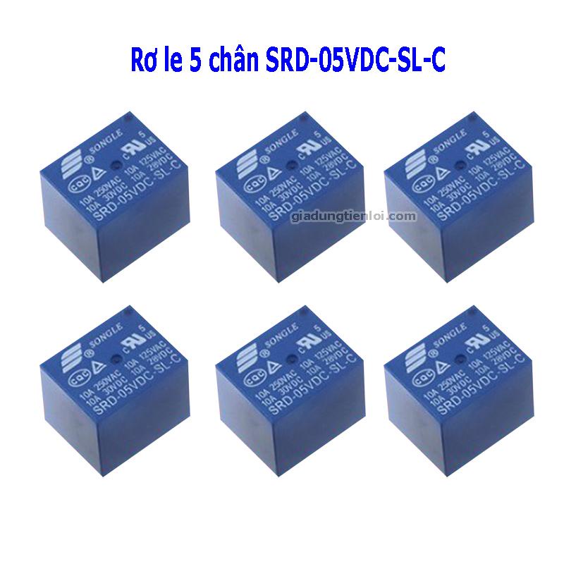 Rơ le (relay) 5 chân 4 chân (SL-A) và 5 chân (SL-C) Songle SRD