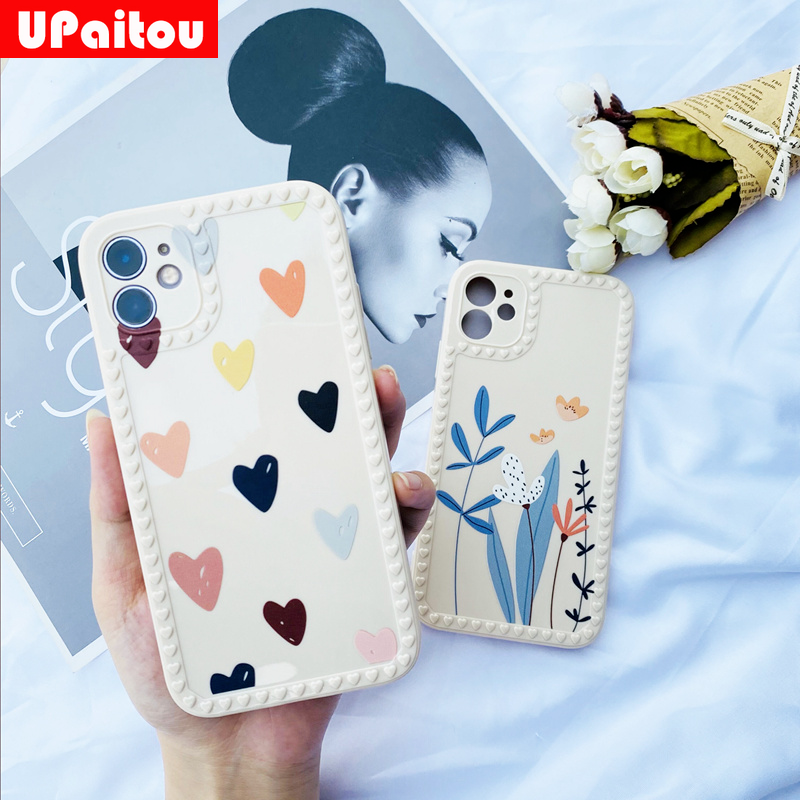 ốp điện thoại Tpu Họa Tiết Hoa Dễ Thương Cho Iphone 12 11 Pro Max Se 2020 X Xr Xs Max 8 7 6s 6 Plus