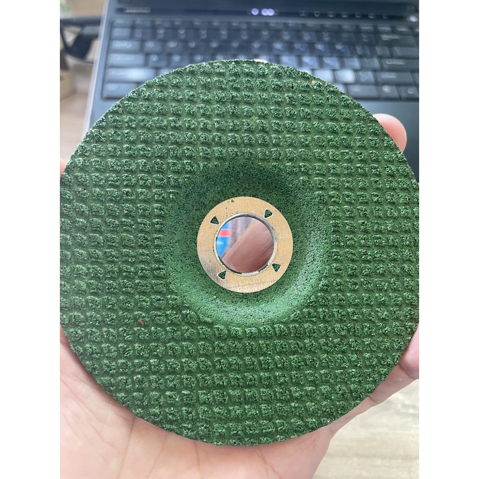 Đá mài vảy cá xanh chuyên inox 1 tấc kích thước 100x3x16mm