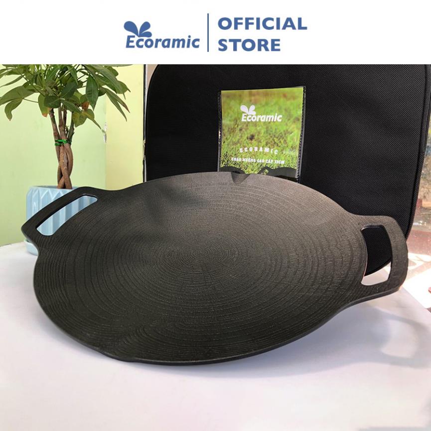 |CHÍNH HÃNG| Chảo nướng chống dính Ecoramic Korea 33cm tặng kèm túi đựng Picnic siêu tiện lợi | BigBuy360 - bigbuy360.vn