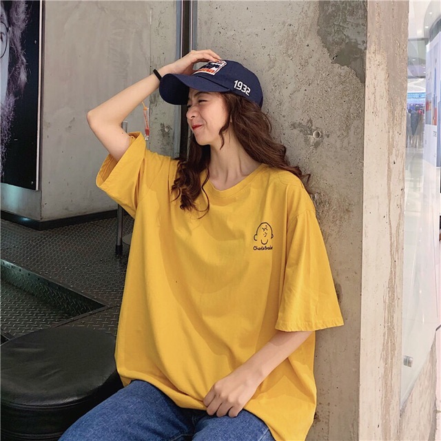 Áo thun unisex form rộng chú bé Charlie