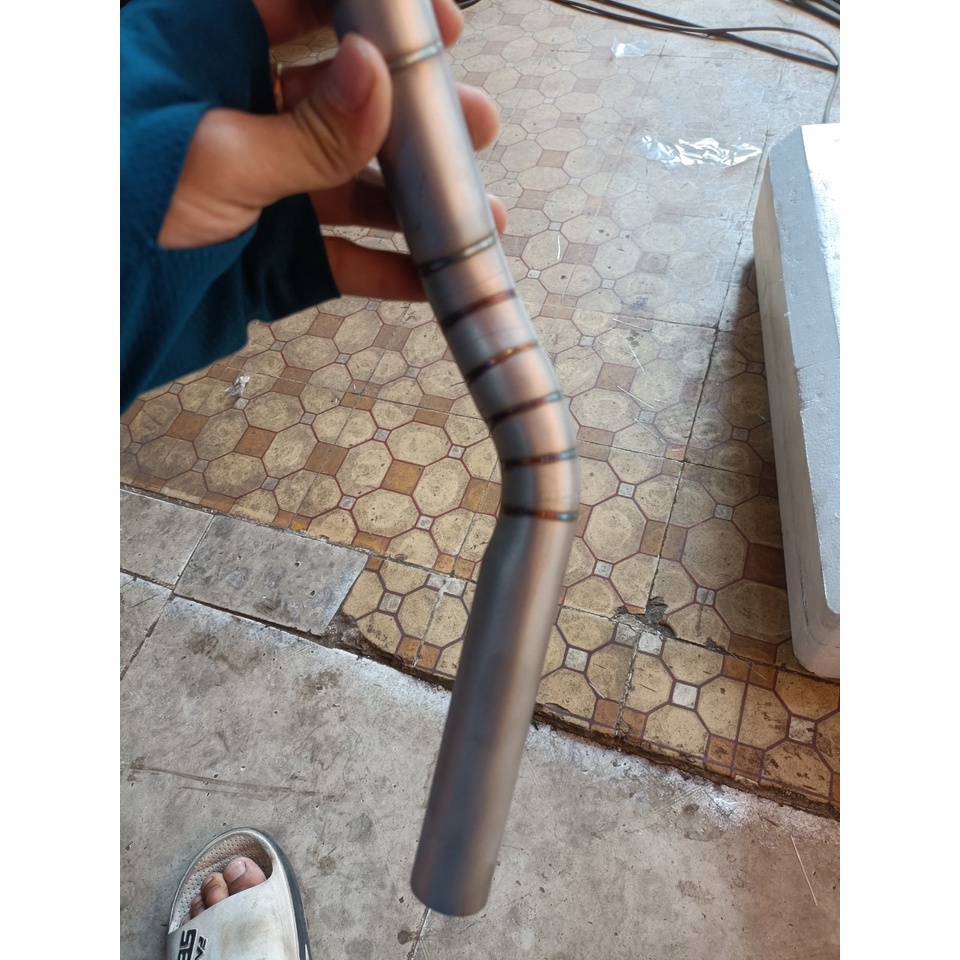 Cổ pô Vario 160, AirBlade 160 inox 304 bắn cát